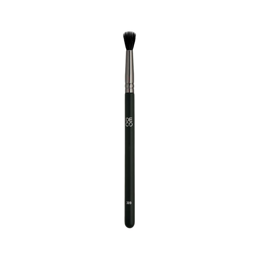 Кисть `DECO` MAKE UP BRUSH EYES для нанесения и растушевки теней синтетическая дуофибра №309