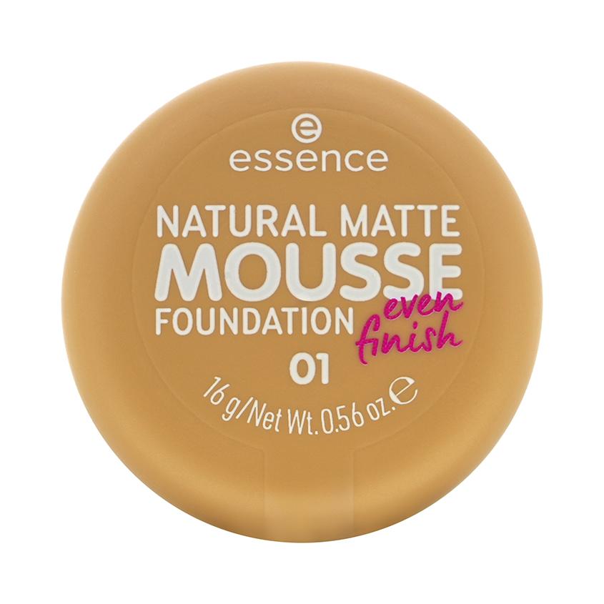 Мусс тональный для лица `ESSENCE` NATURAL MATTE MOUSSE FOUNDATION тон 01