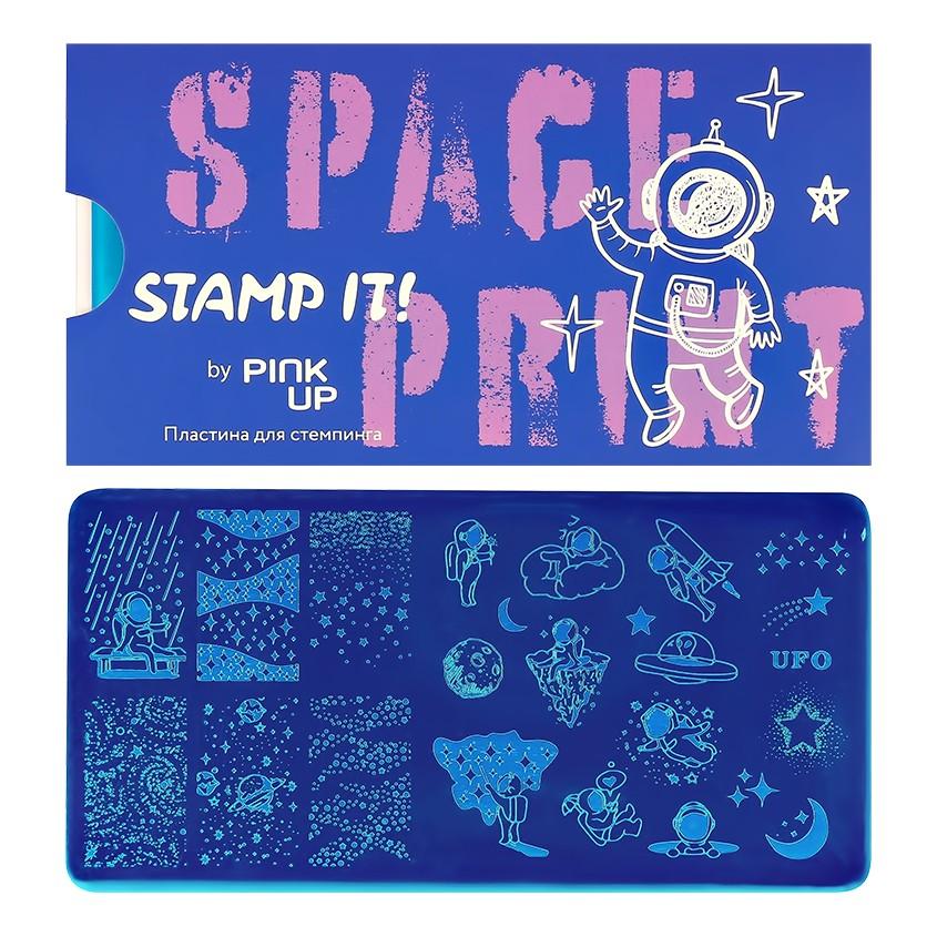 Пластина для стемпинга `PINK UP` `STAMP IT!` SPACE PRINT