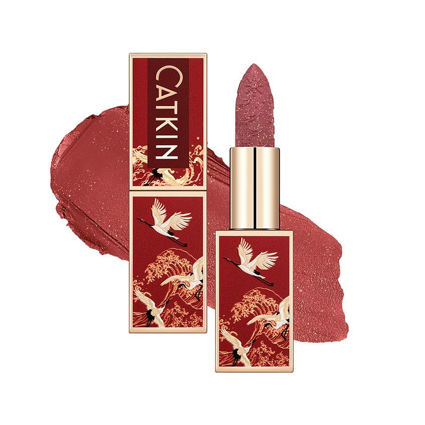 Помада для губ `CATKIN` ROUGE LIPSTICK полуматовая CR176 Chestnut