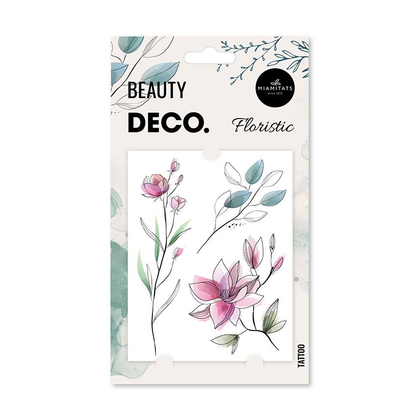 Татуировка для тела `DECO.` FLORAL by Miami tattoos переводная (Floristic)