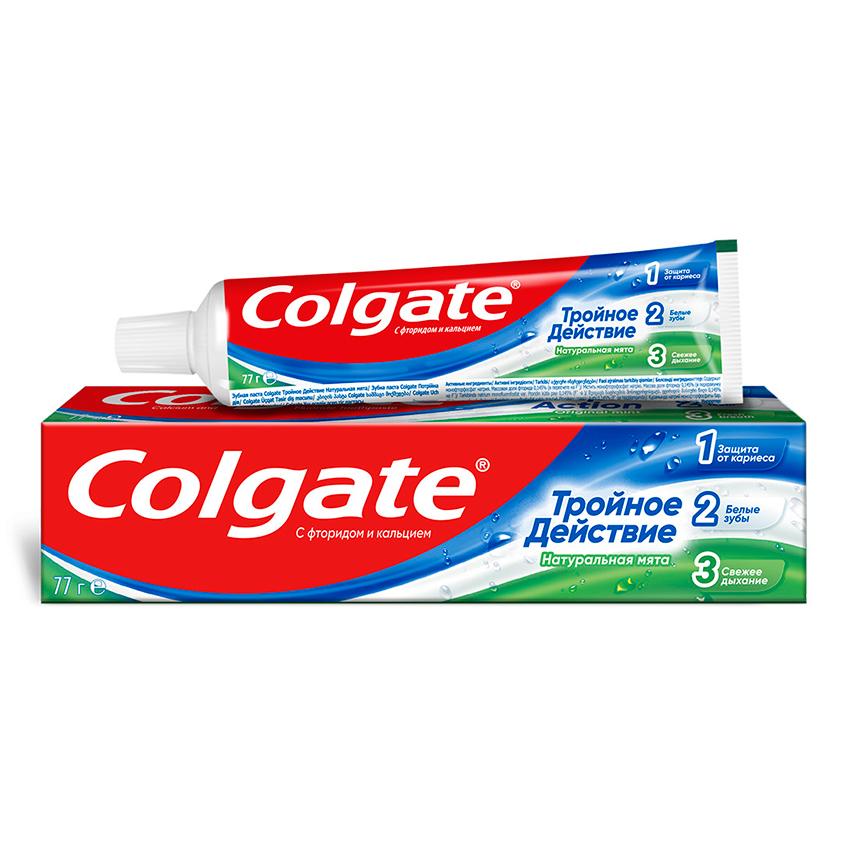 Паста зубная `COLGATE` ТРОЙНОЕ ДЕЙСТВИЕ 50 мл