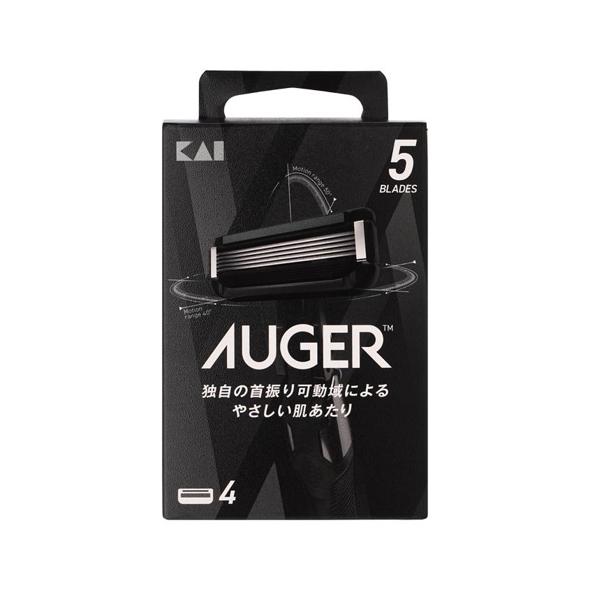 Кассеты для станка `AUGER` 5 лезвий 4 шт