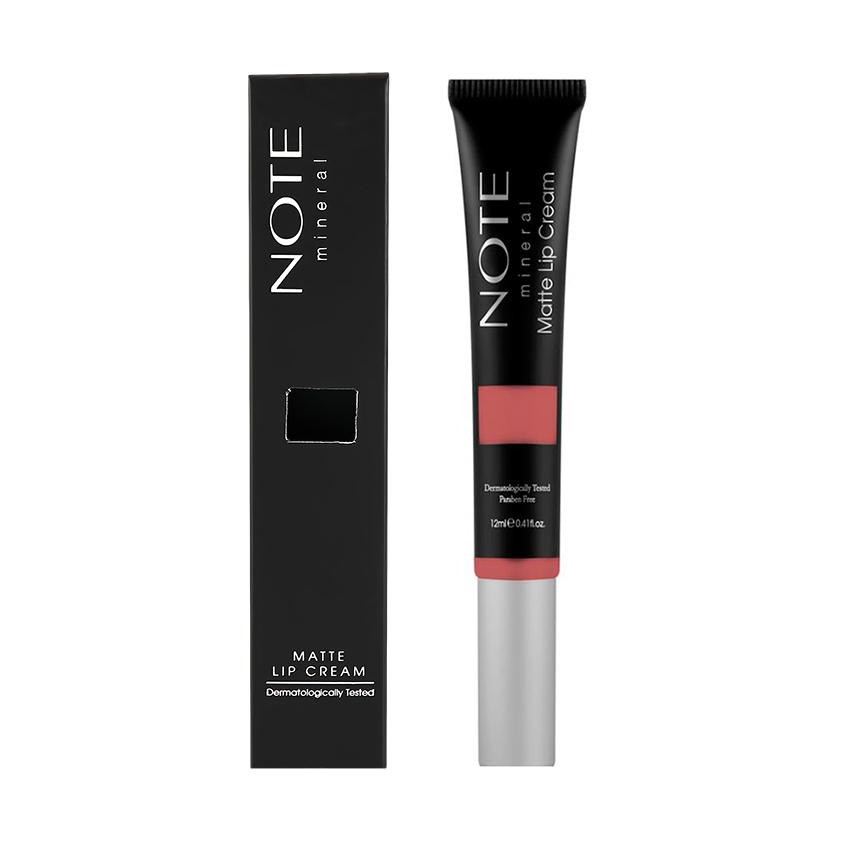 Крем для губ `NOTE` MINERAL MATTE LIP CREAM минеральный матовый тон 02