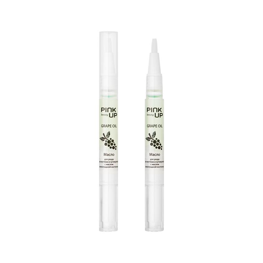 Карандаш для ухода за ногтями и кутикулой `PINK UP` `BEAUTY` GRAPE OIL с маслом виноградной косточки 2 мл