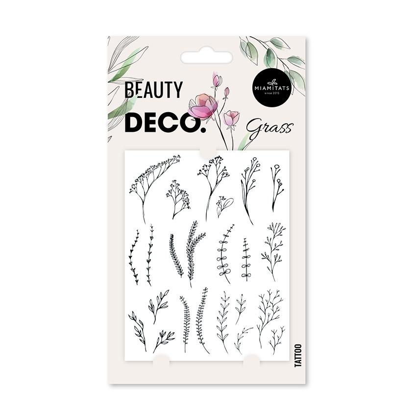 Татуировка для тела `DECO.` FLORAL by Miami tattoos переводная (Grass)