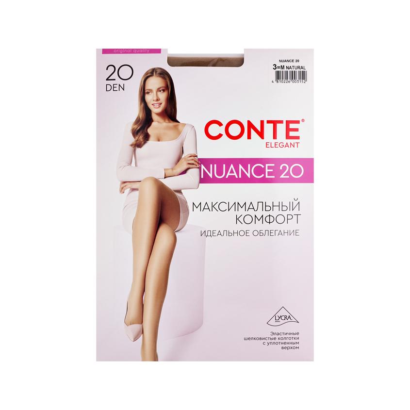 CONTE ELEGANT | Колготки женские `CONTE ELEGANT` NUANCE 20 den (natural) р-р 3