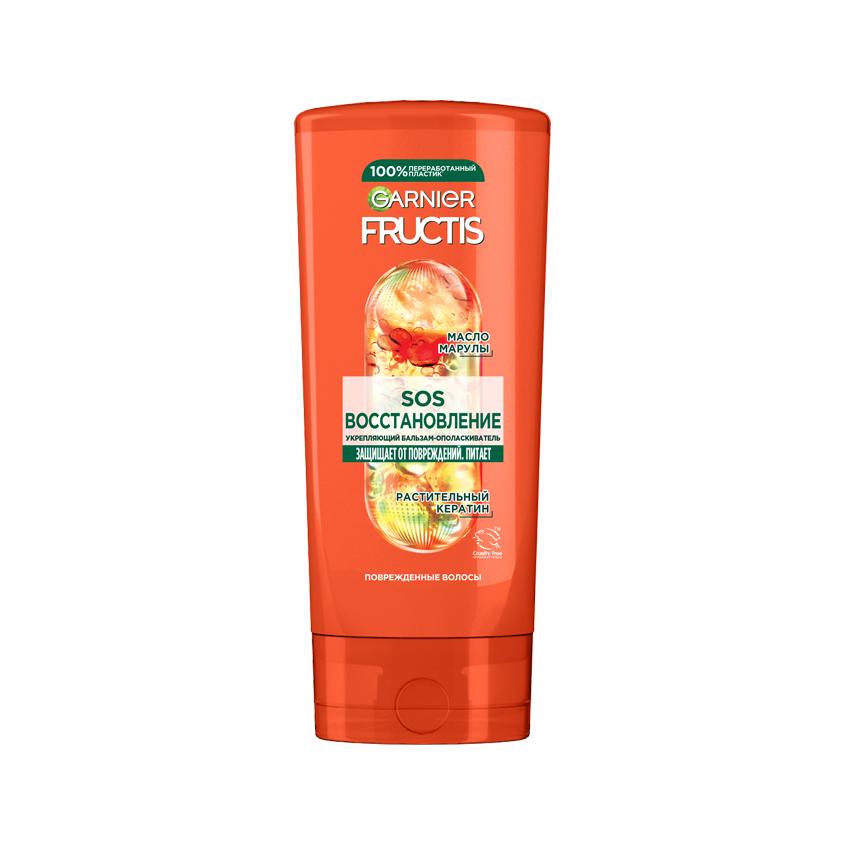 Бальзам-ополаскиватель для волос `GARNIER` `FRUCTIS` SOS ВОССТАНОВЛЕНИЕ укрепляющий (для секущихся и повреж. волос) 200 мл