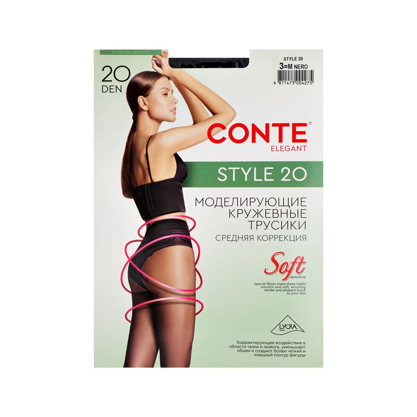 Колготки женские `CONTE ELEGANT` STYLE 20 den (nero) р-р 3