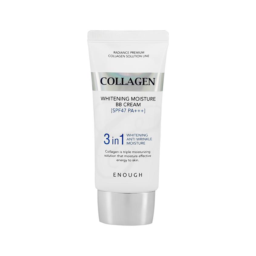 Крем тональный для лица `ENOUGH` COLLAGEN увлажняющий, отбеливающий, антивозрастной BB 3 IN 1