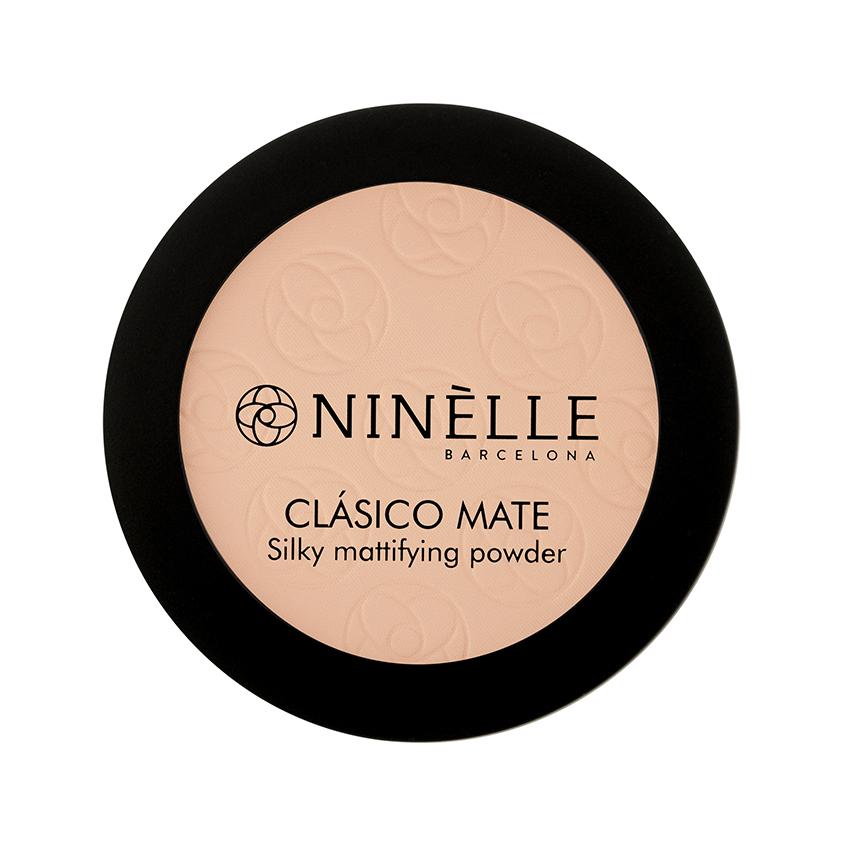Пудра для лица `NINELLE` CLASICO MATE легкая матирующая тон 201 Светлый бежевый