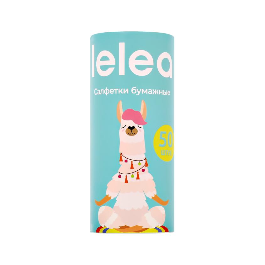 Салфетки бумажные `LELEA` Lama (в тубе) 50 шт