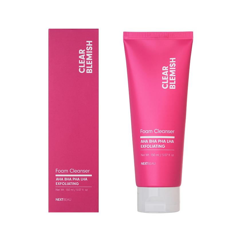 NEXTBEAU | Пенка для умывания `NEXTBEAU` CLEAR BLEMISH с кислотами 150 мл
