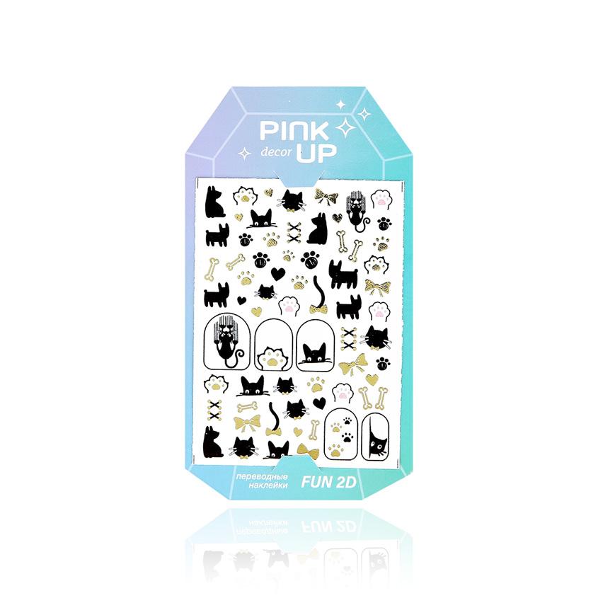 Наклейки для ногтей `PINK UP` `DECOR` NAIL STICKERS переводные тон 120