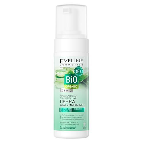 Пенка для умывания `EVELINE` BIO ORGANIC с цинком (очищающая) 150 мл