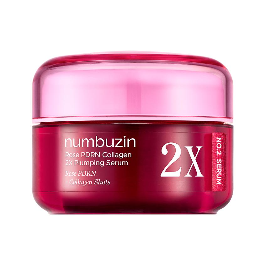 Сыворотка для лица `NUMBUZIN` NO. 2 Rose PDRN Collagen 2X Plumping интенсивная с ПДРН и микроиглами 30 мл
