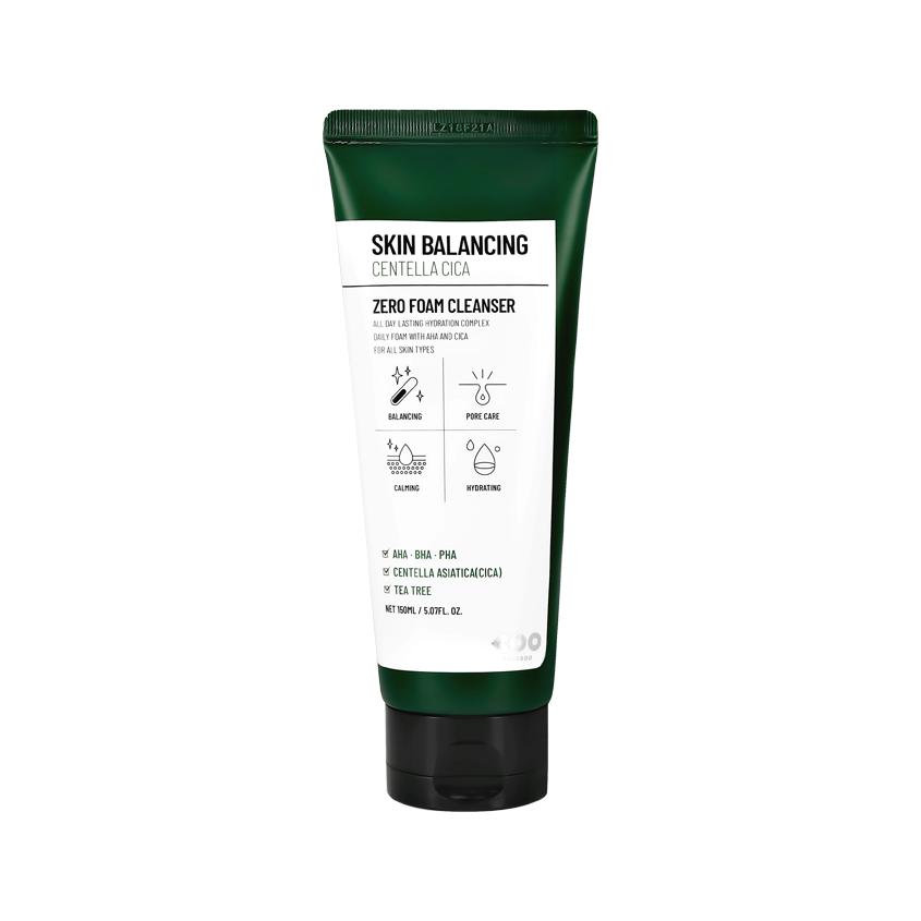 DEARBOO | Пенка для умывания `DEARBOO` SKIN BALANCING с AHA, BHA и PHA-кислотами, экстрактом центеллы и чайного дерева 150 мл