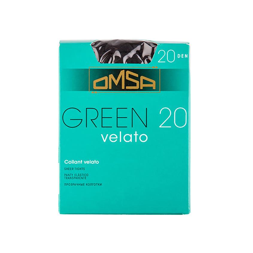 Колготки женские в коробочке `OMSA` GREEN 20 den (Nero) р-р 3