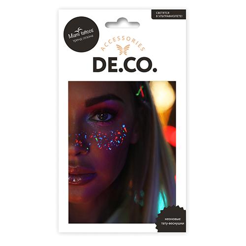 Набор переводных тату-веснушек `DECO.` by Miami tattoos (neon)