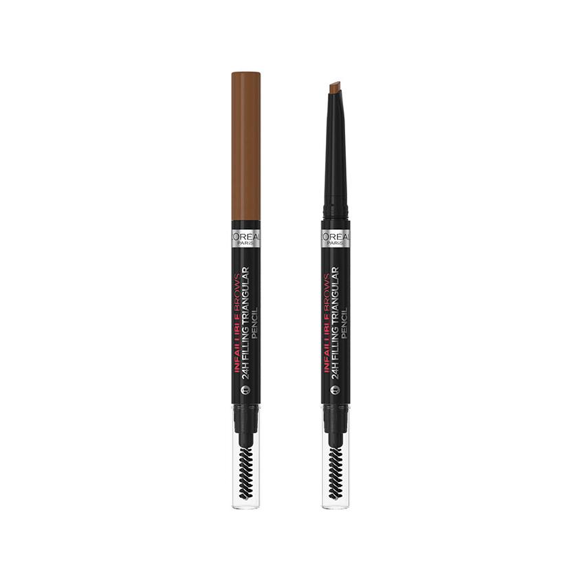 Карандаш для бровей `LOREAL` INFAILLIBLE BROWS 24H FILLING TRIANGULAR PENCIL автоматический тон 6.0 dark blonde