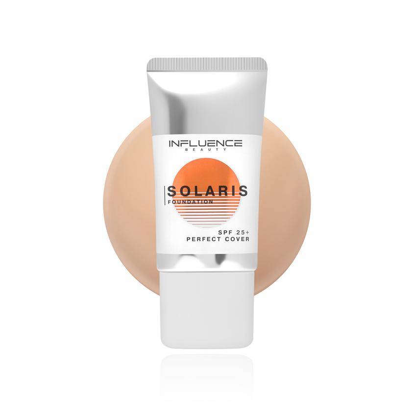 Основа тональная для лица `INFLUENCE BEAUTY` SOLARIS с SPF 25 тон 02 Light