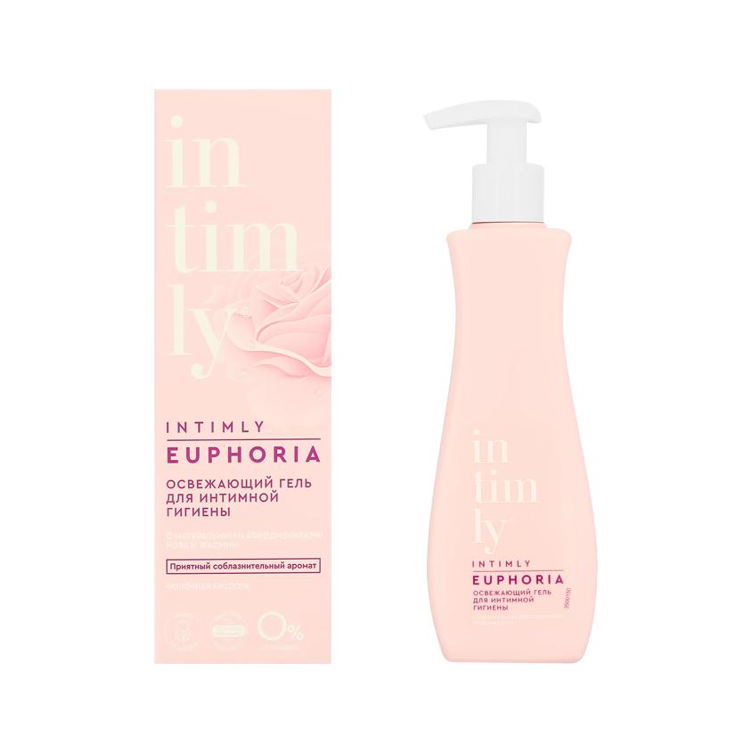Гель мягкий для интимной гигиены `INTIMLY` EUPHORIA с натуральными афродизиаками (роза и жасмин) 220 мл