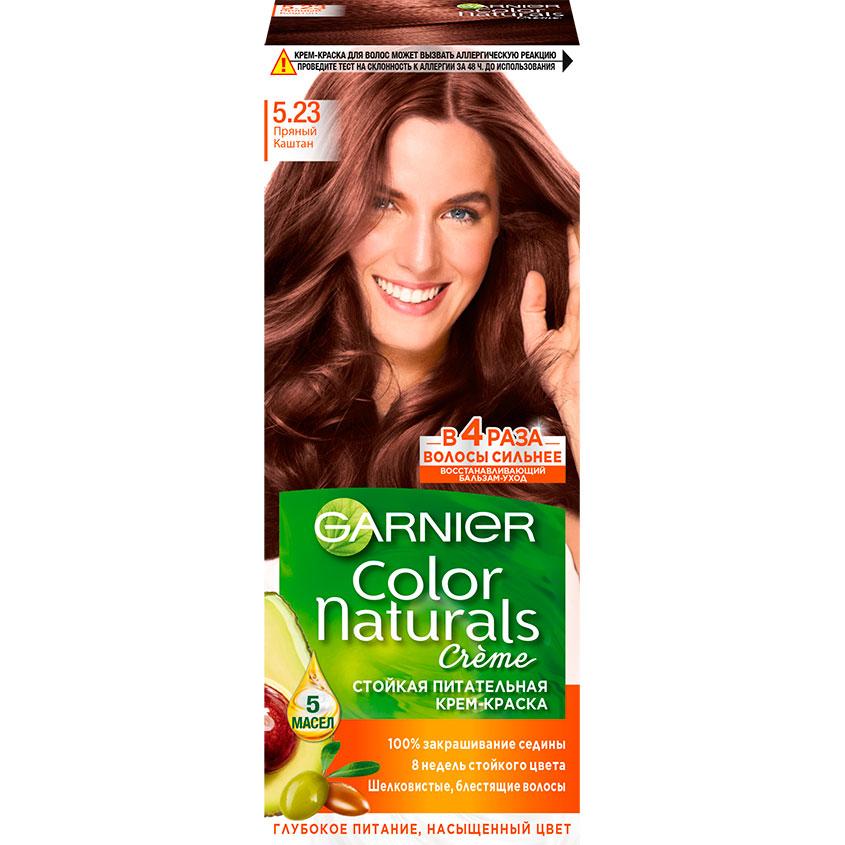 Краска для волос `GARNIER` `COLOR NATURALS` тон 5.23 (Пряный Каштан)