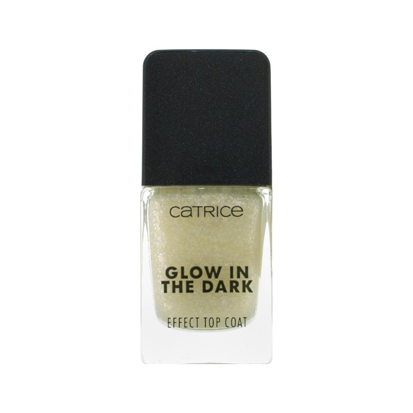 Топовое покрытие для ногтей `CATRICE` GLOW IN THE DARK светящееся в темноте тон 020 All nighter