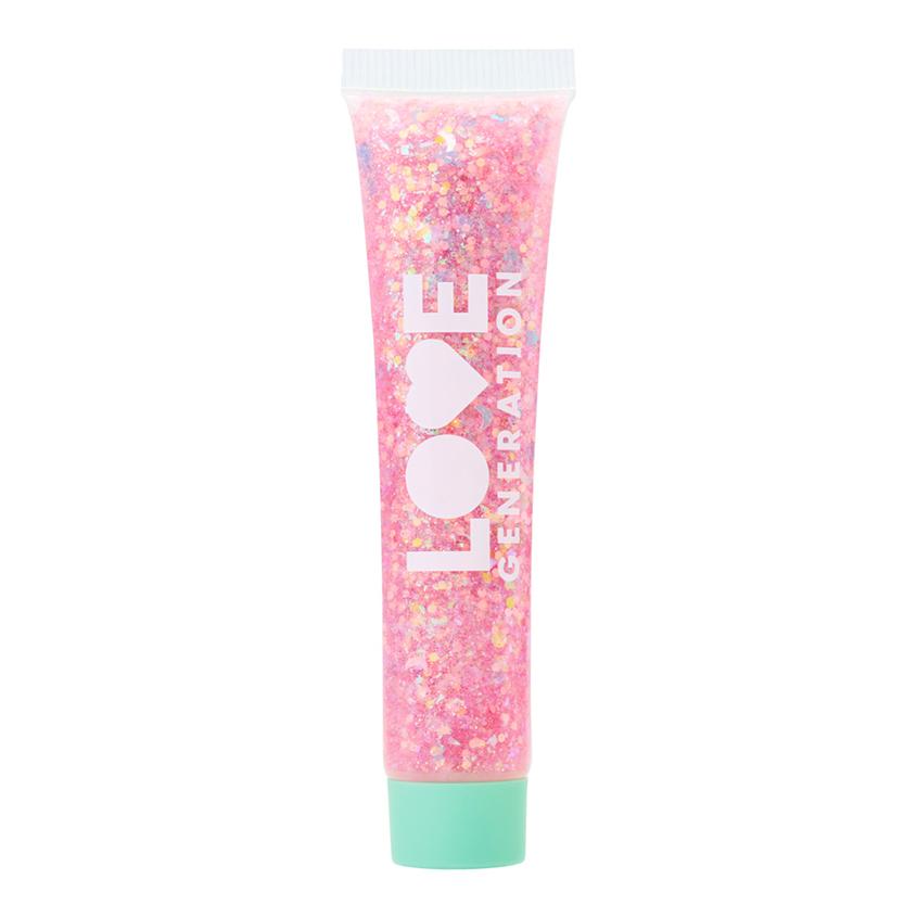 Глиттер-гель для лица `LOVE GENERATION` WE LOVE GLITTER тон 02 Lustrous loveliness