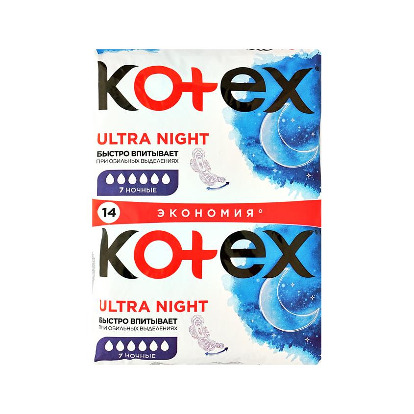 Прокладки гигиенические `KOTEX` ULTRA Ultra Ночные 14 шт