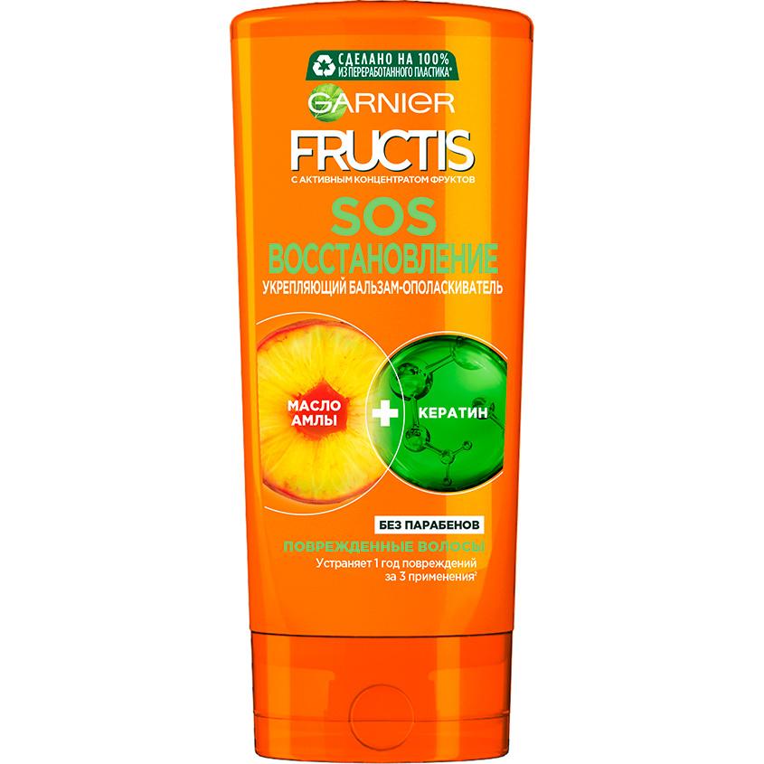 Бальзам-ополаскиватель для волос `GARNIER` `FRUCTIS` SOS ВОССТАНОВЛЕНИЕ укрепляющий (для секущихся и очень поврежденных волос) 200 мл