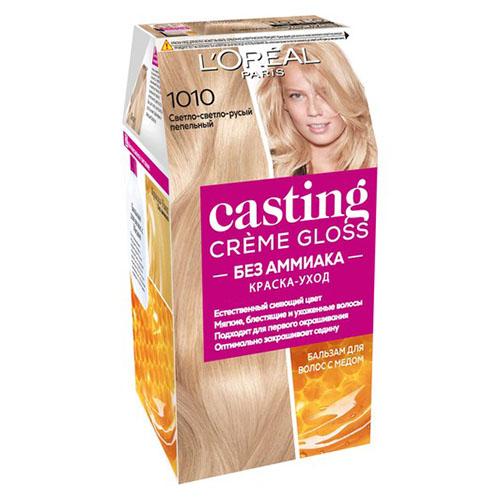 Крем-краска для волос `LOREAL` `CASTING` CREME GLOSS тон 10.10 (Светло-светло русый пепельный)