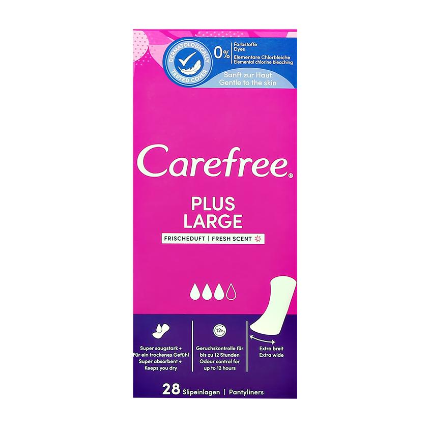 CAREFREE | Прокладки ежедневные `CAREFREE` PLUS LARGE FRESH 28 шт