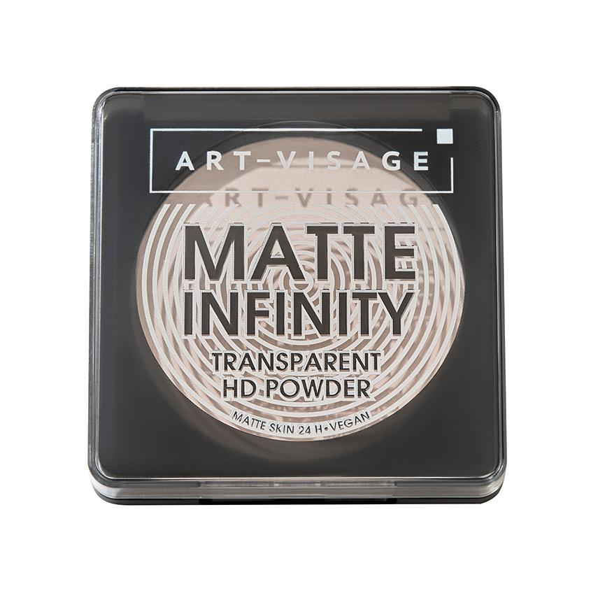 Пудра компактная для лица `ART-VISAGE` MATTE INFINITY финишная тон crystal