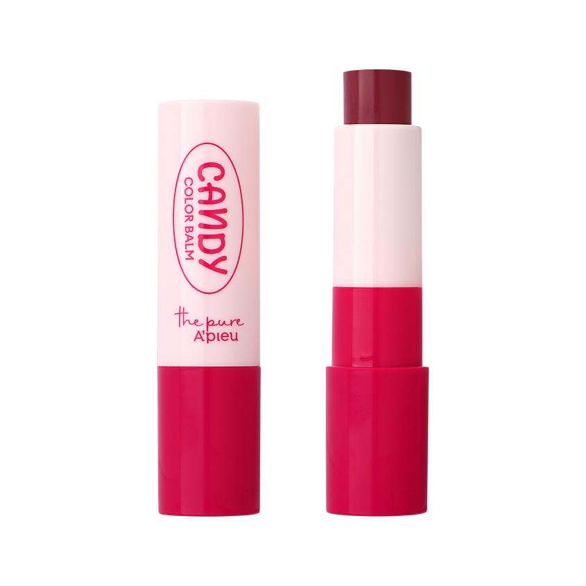 Бальзам для губ `A`PIEU` THE PURE CANDY оттеночный 02 plum 3 г