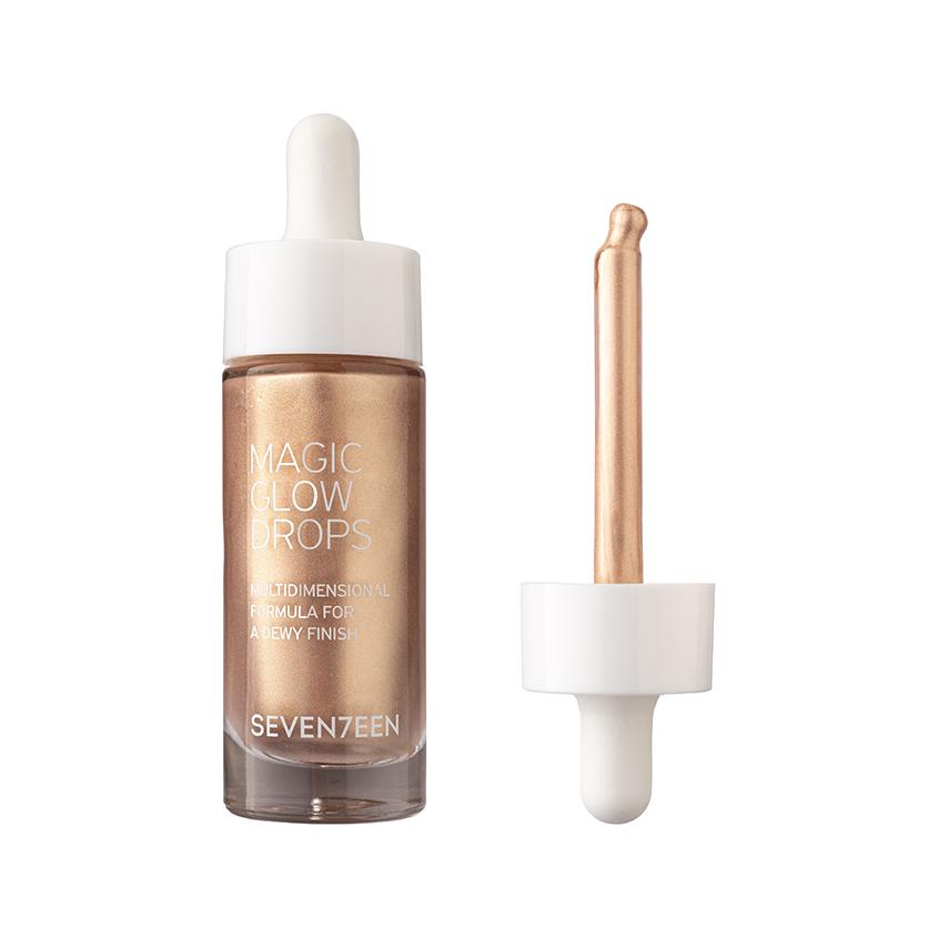 Хайлайтер для лица `SEVENTEEN` MAGIC GLOW DROPS жидкий тон 2 Сияющий золотой