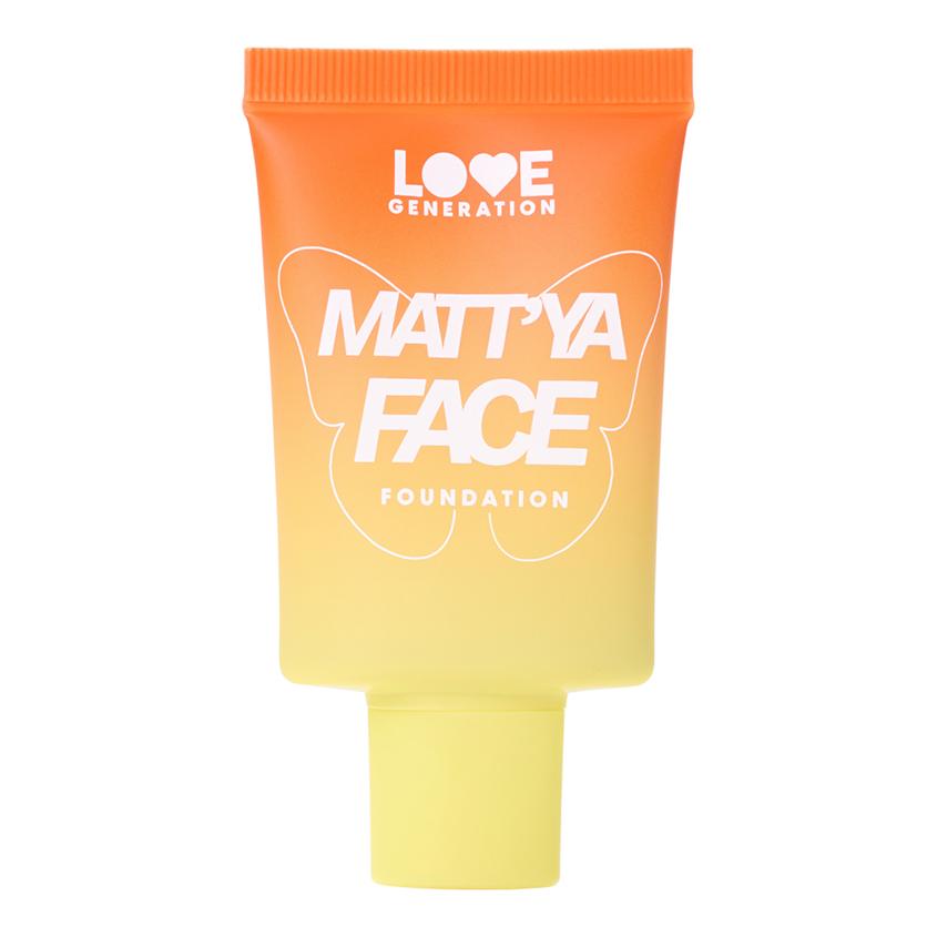 Крем тональный для лица `LOVE GENERATION` MATT`YA FACE матирующий с экстрактом матчи тон 03 Cashmere cream