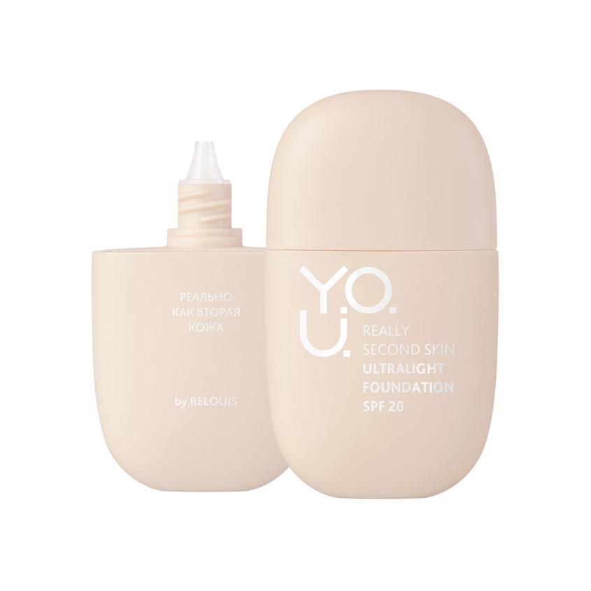 Крем тональный для лица `RELOUIS` `Y.O.U.` REALLY SECOND SKIN ультралегкий тон 20 Natural beige