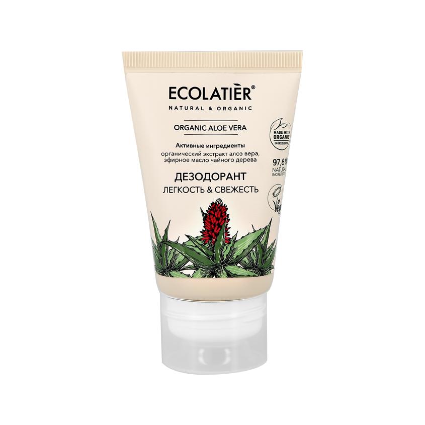 Део-крем жен. `ECOLATIER` ORGANIC ALOE VERA Легкость & свежесть 40 мл
