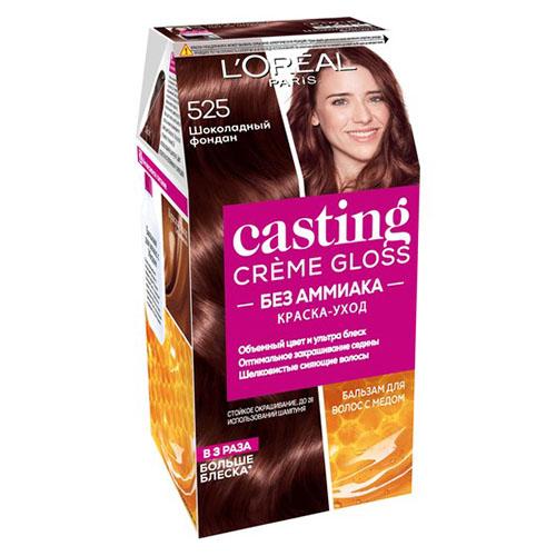 Крем-краска для волос `LOREAL` `CASTING` CREME GLOSS тон 525 (Шоколадный фондан)