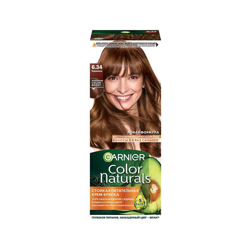 Краска для волос `GARNIER` `COLOR NATURALS` тон 6.34 (Карамель)