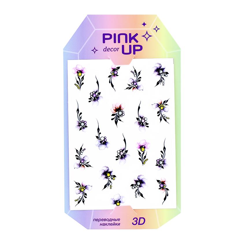 Наклейки для ногтей `PINK UP` `DECOR` 3D переводные тон 781