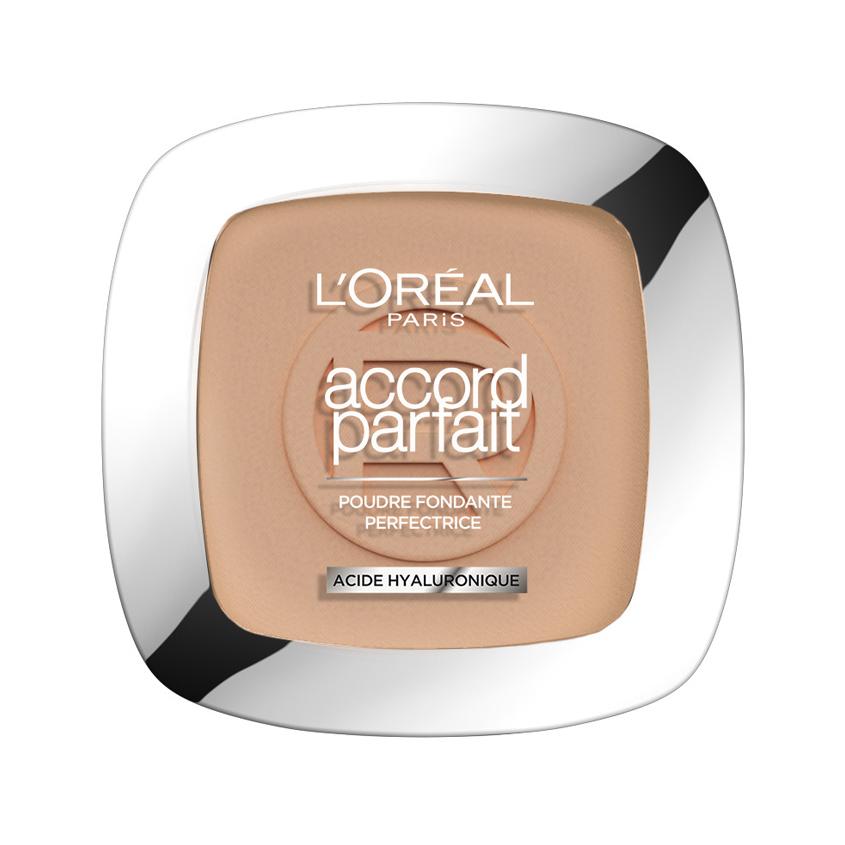 Пудра компактная для лица `LOREAL` ACCORD PARFAIT Совершенное слияние тон R3 (бежево-розовый)