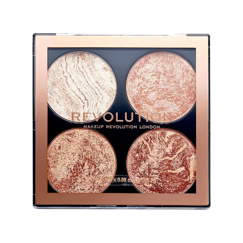 REVOLUTION | Палетка хайлайтеров для лица `REVOLUTION` CHEEK KIT тон don’t hold back