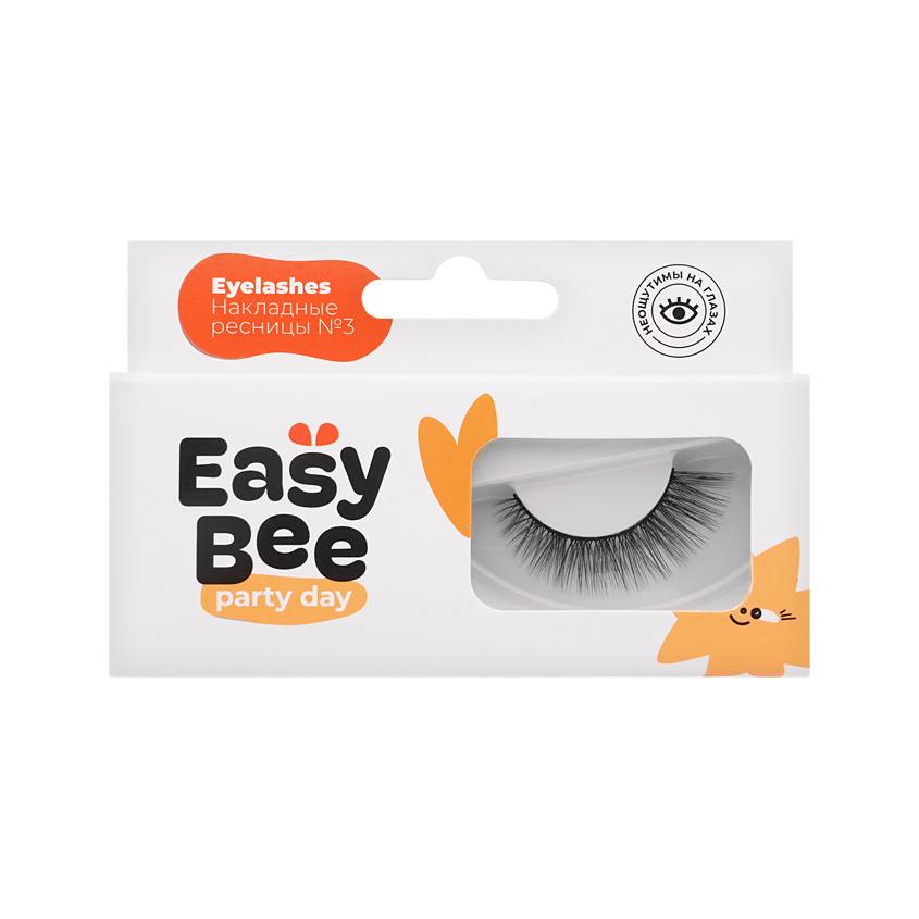 Накладные ресницы `EASYBEE` PARTY DAY EYELASHES №03 черные