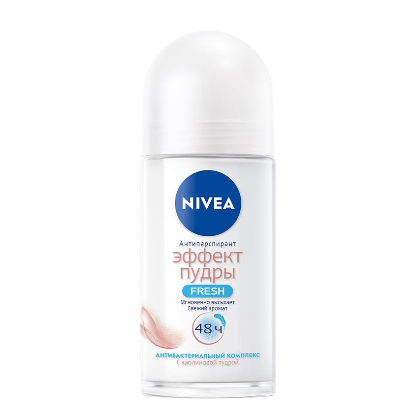 Део-ролл жен. `NIVEA` ЭФФЕКТ ПУДРЫ Fresh (антиперспирант) 50 мл