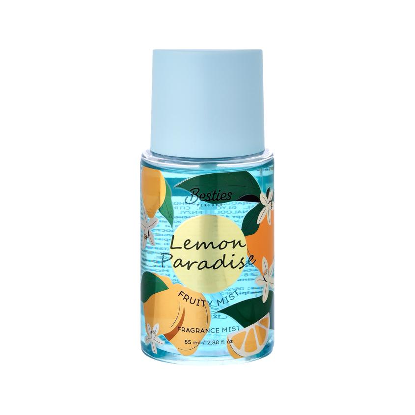 Парфюмированный мист для тела `BESTIES` FRUITY MIST lemon paradise (жен.) 85 мл