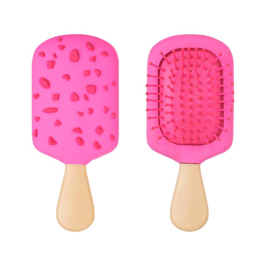 Расческа для волос `LADY PINK` `BASIC` с металлическими зубчиками (черная)
