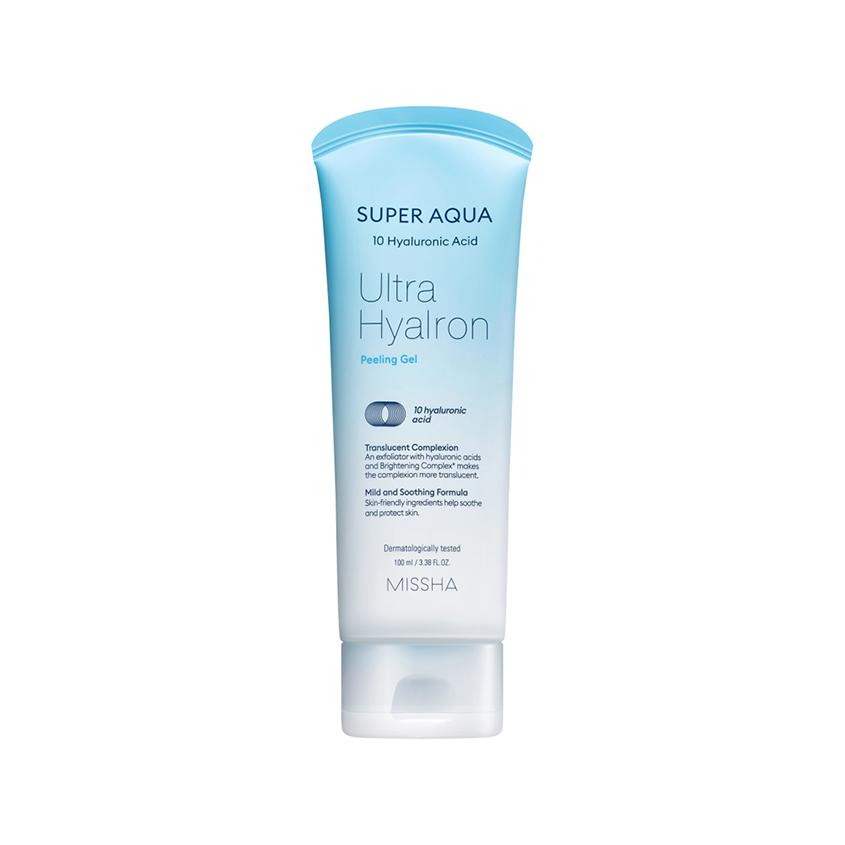 Гель-скатка для лица `MISSHA` `SUPER AQUA` ULTRA HYALRON отшелушивающий с гиалуроновой кислотой 100 мл