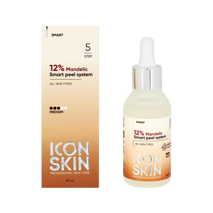 Пилинг для лица `ICON SKIN` 12% миндальный 30 мл